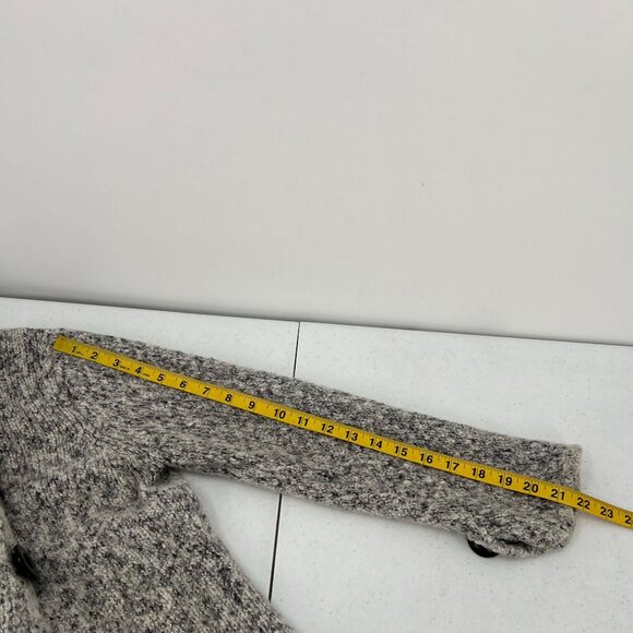 ALPS Women's M Alpaca Blend Cardigan Sweater Heather Gray Button Up Cabin Core - Picture 7 of 11